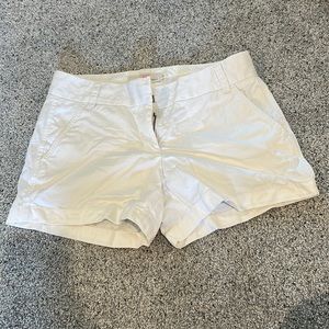 J crew chino shorts size 2 white